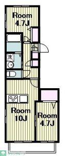 SECURE HOUSE サウス(2LDK/2階)の間取り写真