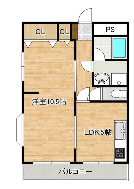 プラザN88(1LDK/3階)の間取り写真