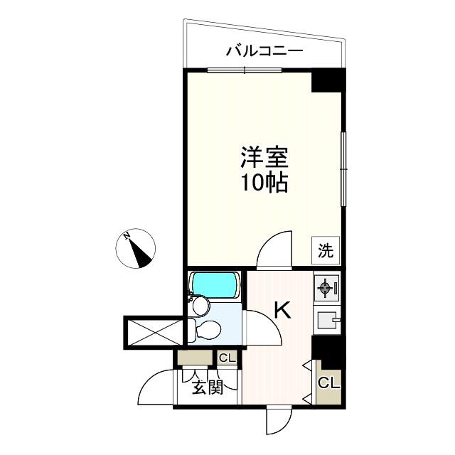 おぎくぼ本郷ビル(1K/7階)の間取り写真