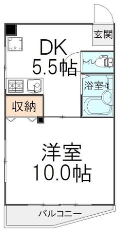 モナーク西池袋(1DK/3階)の間取り写真
