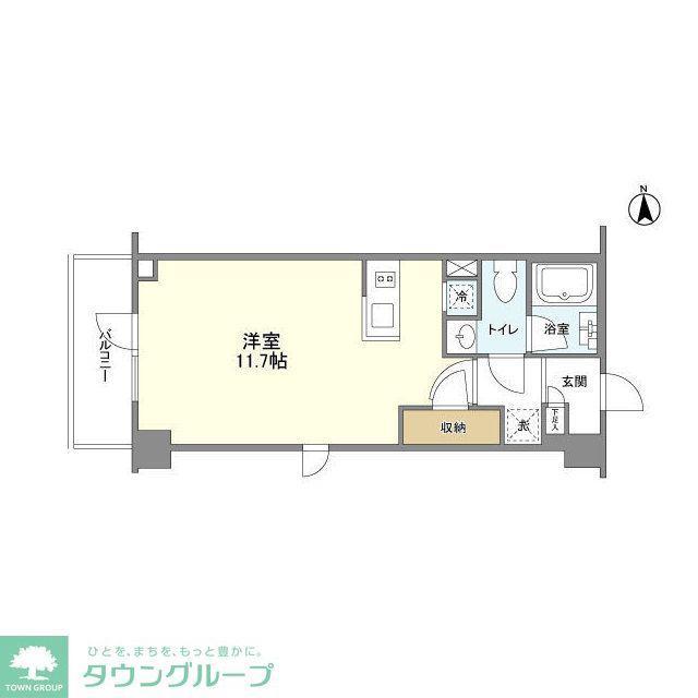 シェノン三軒茶屋(ワンルーム/3階)の間取り写真