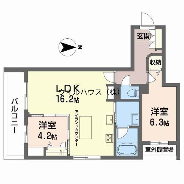 パークテラス(2LDK/2階)の間取り写真