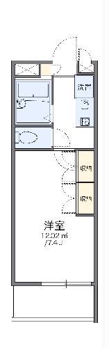 レオパレス行徳エステート(1K/2階)の間取り写真