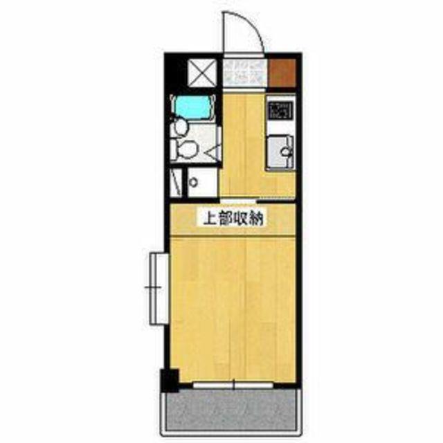 クリエイト湘南(1K/4階)の間取り写真