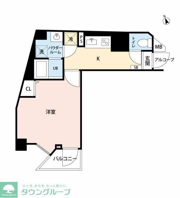 エスタート板橋(1K/5階)の間取り写真