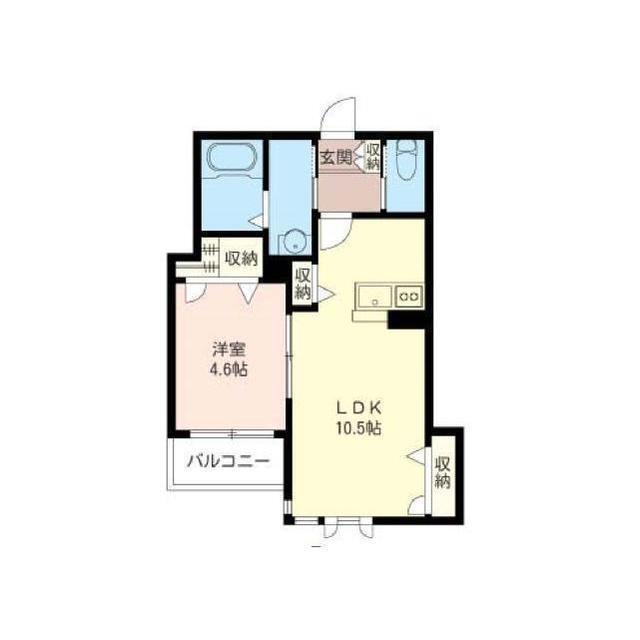  THE PARK COURT OMIYA(1LDK/2階)の間取り写真