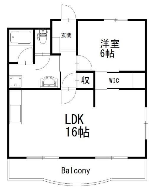 パティオ(1LDK/3階)の間取り写真