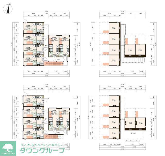 北町7丁目NEOAVAND IOT 100 階段収納(ワンルーム/2階)の間取り写真