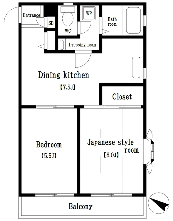 パラディス横浜 1階階 間取り