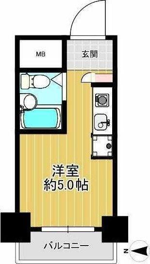 リヴェール多摩センター(1K/5階)の間取り写真