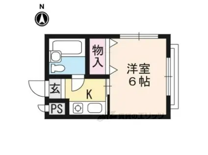 桜沢記念会館(1K/2階)の間取り写真