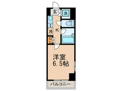 ルーブル武蔵小杉弐番館(1K/2階)の間取り写真