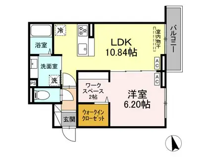 グラナーデ加賀(1LDK/3階)の間取り写真