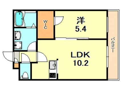 ジーメゾン垂水イースト1(1LDK/1階)の間取り写真