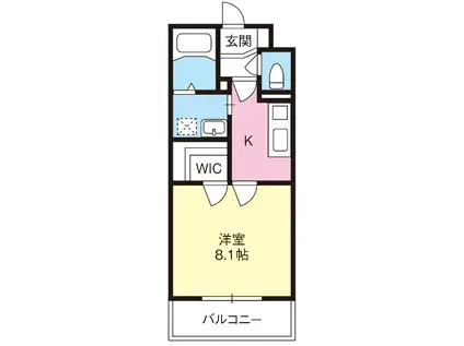 VRD富士(1K/3階)の間取り写真