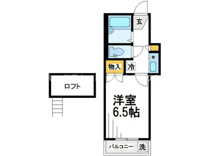 リッチモンド太田南(1K/1階)の間取り写真