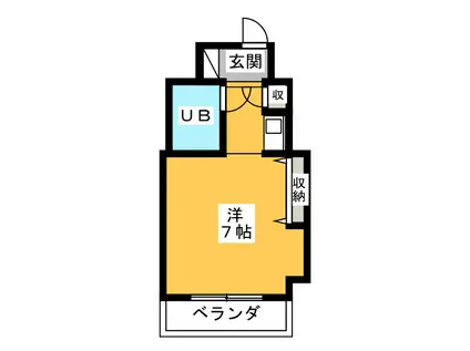 ライオンズマンション横浜大通公園第3(ワンルーム/3階)の間取り写真