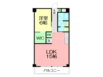 武井マンション(1LDK/2階)の間取り写真