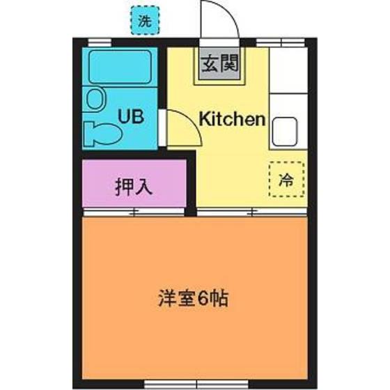メゾン松枝(1K/2階)の間取り写真