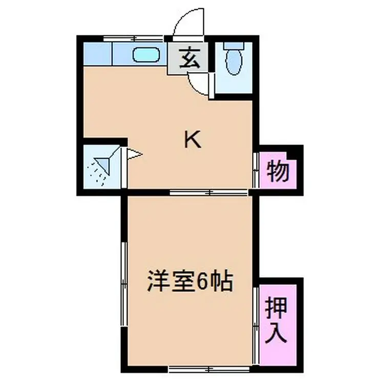大倉山コーポ 2階階 間取り