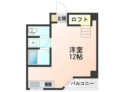 セントラルコーポ大築(ワンルーム/4階)の間取り写真