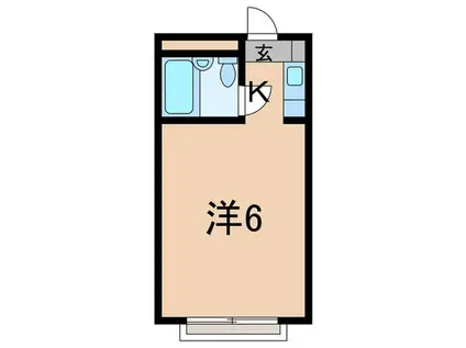 ライフイン芦屋弐番館(1K/2階)の間取り写真