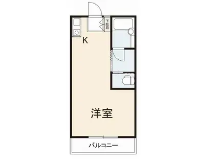 KAOKU屋島(ワンルーム/2階)の間取り写真
