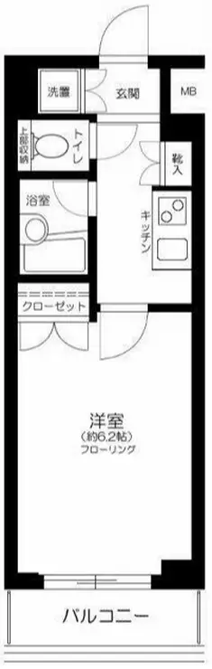 パレステュディオ新宿パークサイド 12階階 間取り