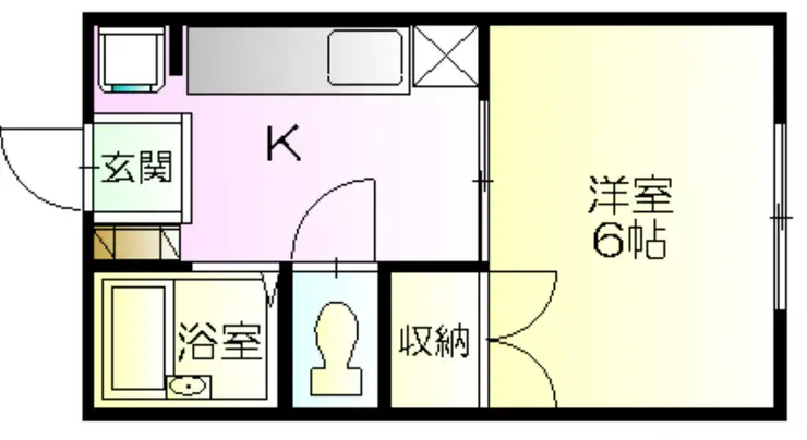 南君塚ハイツ 2階階 間取り