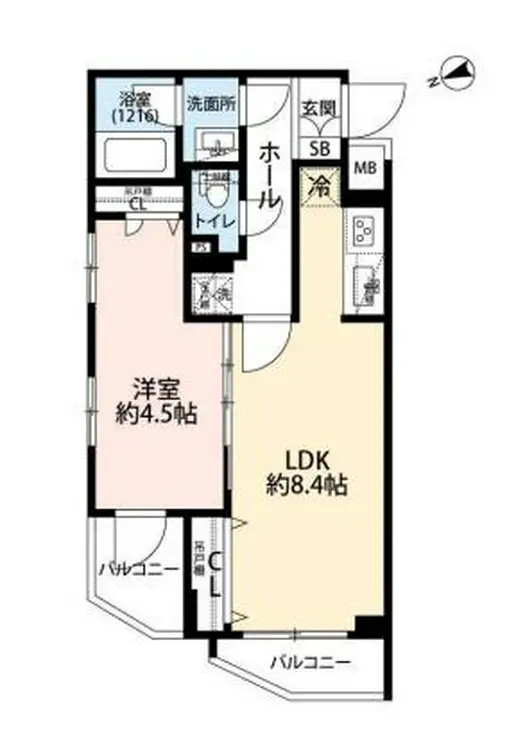 プレール・ドゥーク高井戸 5階階 間取り
