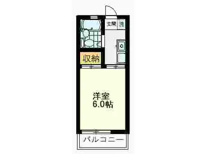 ヴィラ・カミニート(1K/1階)の間取り写真