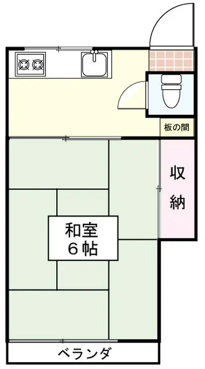 富士桜コーポ 2階階 間取り