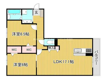 シルトクレーテ(2LDK/2階)の間取り写真