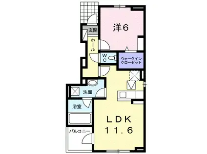 ニュー・マヤオーレ(1LDK/1階)の間取り写真