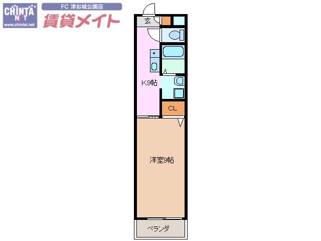 I・L SHIMAZAKI(1K/1階)の間取り写真