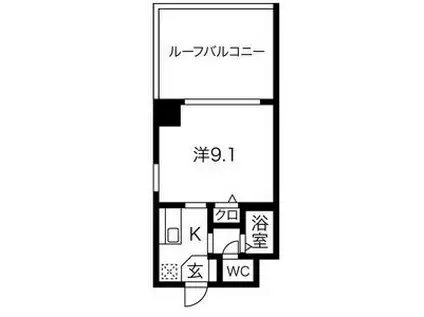 アビタシオン鶴舞(1K/2階)の間取り写真