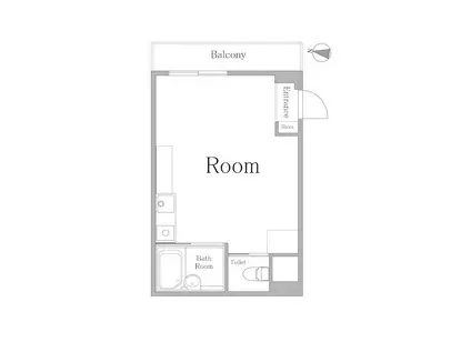 ストーク高田馬場2番館(ワンルーム/2階)の間取り写真