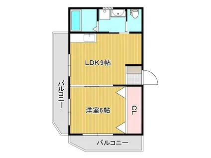 STUDIE MORITSUNE(1LDK/3階)の間取り写真
