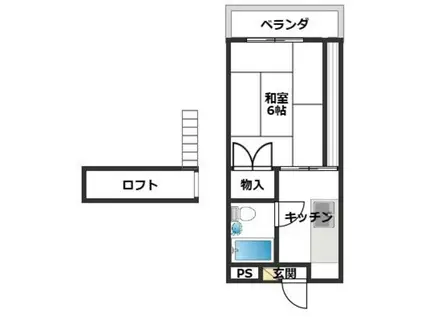 NS長尾ビル(1K/3階)の間取り写真