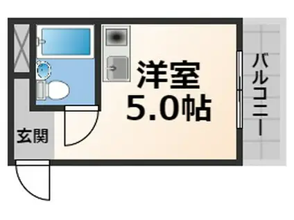 アリーヴェデルチ小阪(ワンルーム/3階)の間取り写真