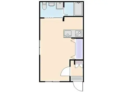 ハクト六浦(ワンルーム/2階)の間取り写真