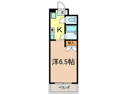 東山ビレッジ(1K/2階)の間取り写真