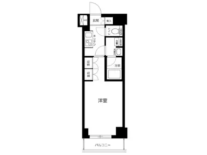 ルーブル東矢口(1K/4階)の間取り写真