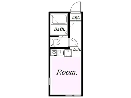 田浦ロペス・ホルティージョ(ワンルーム/2階)の間取り写真