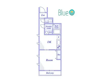 ガーデンハウス・KII(1K/2階)の間取り写真