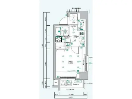 SYFORME MINAMI-IKEBUKURO(1K/6階)の間取り写真