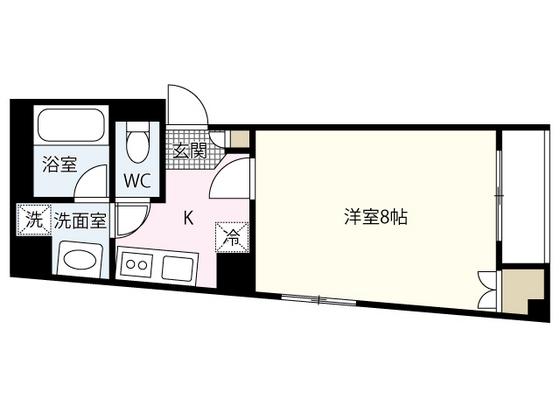 土橋NHビル(1K/2階)の間取り写真