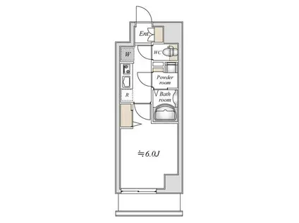 N-STAGEかしわ台(1K/4階)の間取り写真