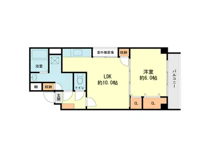 メゾンドールII(1LDK/2階)の間取り写真