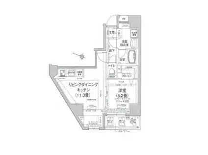 アイルプレミアム本駒込(1LDK/12階)の間取り写真